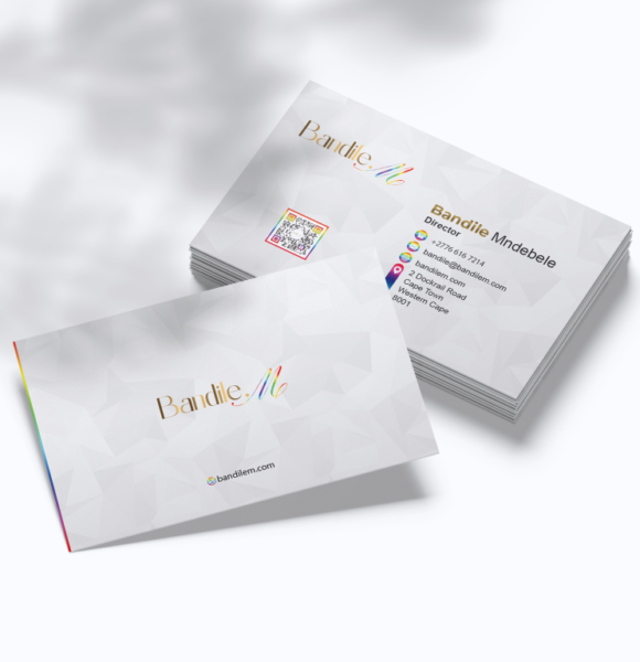 Bandile M Business Card Design Mockup (Medium)